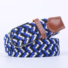 Unisex Elastic Fabric Woven Casual Women Belt Belt Pin Buckle Expandable Braided Stretch Canvas Stylish Leisure Belts for Men