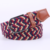 Unisex Elastic Fabric Woven Casual Women Belt Belt Pin Buckle Expandable Braided Stretch Canvas Stylish Leisure Belts for Men