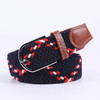 Unisex Elastic Fabric Woven Casual Women Belt Belt Pin Buckle Expandable Braided Stretch Canvas Stylish Leisure Belts for Men