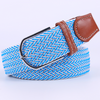 Unisex Elastic Fabric Woven Casual Women Belt Belt Pin Buckle Expandable Braided Stretch Canvas Stylish Leisure Belts for Men