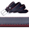 Men Leather Belt Casual Pin Buckle Belt Dark Blue Color Men's Belts Cummerbunds ceinture homme