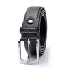 Men Leather Belt Casual Pin Buckle Belt Dark Blue Color Men's Belts Cummerbunds ceinture homme