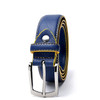 Men Leather Belt Casual Pin Buckle Belt Dark Blue Color Men's Belts Cummerbunds ceinture homme