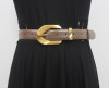 Women's Runway Fashion Genuine Leather Cummerbunds Female Dress Corsets Waistband Belts Decoration Narrow Belt R2113