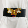 Plus Size Elastic Corset Belt Luxury Designer Belts For Women High Quality Wide Stretch Cummerbunds Big Waistband Pearl Strass