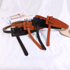 PU Designer Belts for Women High Quality Knot Soft Leather Long Cummerbunds Wide Coat Ceinture Lady Dress Solid Waistband Belt