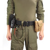 Double layered thickened outdoor military camouflage technique belt CS field multifunctional belt