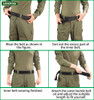 Double layered thickened outdoor military camouflage technique belt CS field multifunctional belt