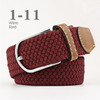 New Unisex Men's Belt Casual Woven Elastic Belt Outdoor Sports Canvas Belt Climbing Work Belt Jeans Suit Pants Belts for Women