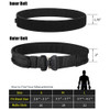 KRYDEX Tactical Original Cobra Buckle Rigger Men Belt MOLLE 1.75" Inner 2" Outer Heavy Duty Range Belts For Outdoor Gun Hunting