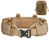 Military Tactical Adjustable Belt Outdoor Work Men Molle Battle Belt Army Combat CS Airsoft Hunting Paintball Padded Waist Belts