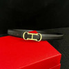 Luxury Designer Women's Belt 2.5cm High Quality Denim Belt Metal Letter Buckle Slim Fit Slim Waist Casual Business Belt