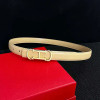 Luxury Designer Women's Belt 2.5cm High Quality Denim Belt Metal Letter Buckle Slim Fit Slim Waist Casual Business Belt
