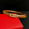Luxury Designer Women's Belt 2.5cm High Quality Denim Belt Metal Letter Buckle Slim Fit Slim Waist Casual Business Belt