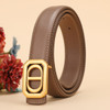 New Cowhide Women's Belt Letter CD Belt Casual Versatile Fashion Luxury Brand Women's Famous Brand Belt Women