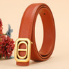 New Cowhide Women's Belt Letter CD Belt Casual Versatile Fashion Luxury Brand Women's Famous Brand Belt Women