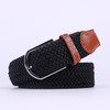 107/120/130cm UNISEX Casual Knitted Pin Buckle Women Belt Woven Canvas Elastic Expandable Braided Stretch Jeans Belts for Men