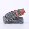 107/120/130cm UNISEX Casual Knitted Pin Buckle Women Belt Woven Canvas Elastic Expandable Braided Stretch Jeans Belts for Men