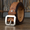 3.8CM thick cowhide men's high quality stainless steel buckle luxury men's belt denim Cintos genuine leather casual jeans belt