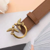2024 New Genuine Cow Leather Women Belt Fashion Designer Waistband for Women Casual Pants Waist Band High Quality Luxury Brand