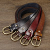 3.5CM Men's Genuine Leather Belt Luxury Retro High Quality Pure Copper Button Jeans Casual Belt Jeans Belt Men's Fashion 3.5CM Men's Genuine Leather Belt Luxury Retro High Quality Pure Copper Button Jeans Casual Belt Jeans Belt Men's Fashion