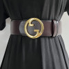 European Style Letter Buckle Belt Women's Decorative Coat Wide Dress Belt Waistband Closure Suit Elastic Corset Belt Waist Belt