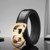 2024 New High-Grade Men's Leather Embossing Automatic Checkoff Full-Grain Leather Business Waistband GG Belt Luxury Designer