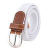 Women's elastic and elastic woven belt in one outfit, casual and versatile denim belt for men and women