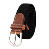 Women's elastic and elastic woven belt in one outfit, casual and versatile denim belt for men and women