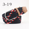 ZLD 60 Colors Female Casual Knitted Pin Buckle Men Belt Woven Canvas Elastic Expandable Braided Stretch Belts For Women Jeans