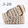 ZLD 60 Colors Female Casual Knitted Pin Buckle Men Belt Woven Canvas Elastic Expandable Braided Stretch Belts For Women Jeans