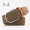 ZLD 60 Colors Female Casual Knitted Pin Buckle Men Belt Woven Canvas Elastic Expandable Braided Stretch Belts For Women Jeans