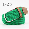 ZLD 60 Colors Female Casual Knitted Pin Buckle Men Belt Woven Canvas Elastic Expandable Braided Stretch Belts For Women Jeans