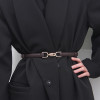 Adjustable PU Leather Ladies Dress Belts Skinny Thin Women Waist Belts Strap Gold Color Buckle Female Belts