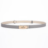 New Fashion Brand High Quality Women PU Leather 1.6cm Width Belts Golden Lock Buckle Dress Jeans Waistband Belt Sweater