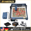 AtomStack S40 A40 Pro 210W Laser Engraver Machine With F60 Air Assist 48W Optical Power CNC Engraving Metal Cutting Wood Acrylic