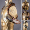 Medieval Viking Knight Strap Knife Holster Vintage Pirate Costume Leather Back Scabbard Katana Holder LARP