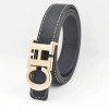 2024 Men's and Women's Belts Fashionable and Popular Letter Buckle Real Leather Versatile Jeans Decoration Men's and Women's