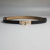 New Fashion Brand High Quality Women PU Leather 1.8cm Width Belts Golden Lock Buckle Dress Jeans Sweater Waistband Belt