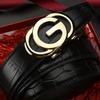 Men belt Genuine Leather Belt Metal Alloy Automatic Buckle Brand Luxury Design Waist Belts for Men Strap Male