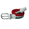Men and Women Belt Braided Stretchy Canvas Belt Fashion Christmas Festival Color Woven Elastic Belt for Men and Women