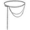 Multi Layer Metal Chain Belts Women Waistbands Long Tassel Waist Chain Dress Jeans Belts Lady Waistband Belts Women Body Chain