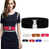 Women’s Elastic Cinch Belt 3" Wide Fashion Stretch Waist Band Clasp Buckle New Stretchy Retro Wide Waist Cinch Belt Waistband Women’s Elastic Cinch Belt 3" Wide Fashion Stretch Waist Band Clasp Buckle New Stretchy Retro Wide Waist Cinch Belt Waistband