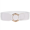 Beltox Women’s Elastic Stretch Wide Waist Belts w Wrapped Gold Circle Buckle