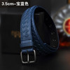 Hand woven casual belt men's fashion high-end Pin Buckle belt jeans casual pants leather belt women