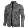 New Men's No Hoodies Sweatshirt Zipper Stand Collar Pullover Men