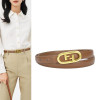 Women's Belt Simple Fashionable Slide Buckle Luxury Brand Female Belt for Women