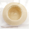 New Parent-child Summer New Women's Sun Hat Bucket cap beige lace Bowknot Flowers Ribbon Flat top Straw Hat Beach Caps Panama