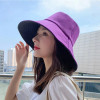 Double-sided Foldable Bucket Hat for Women Girls Summer Sun Hat Visor Fisherman Cap Anti-UV Wide Brim Sunscreen Hats Caps Gorra