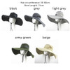 Men Women Wide Visor Brim Hat Boonie Bucket Cap Summer Fishing UV Sun Protection